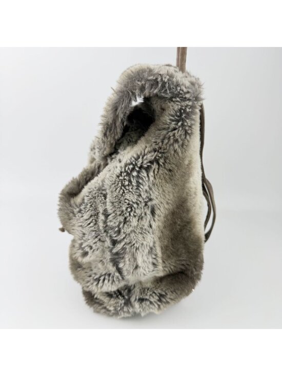 Fendi Zucca Pattern Lining Backpack Suede Gray Brown Vintage main image 15